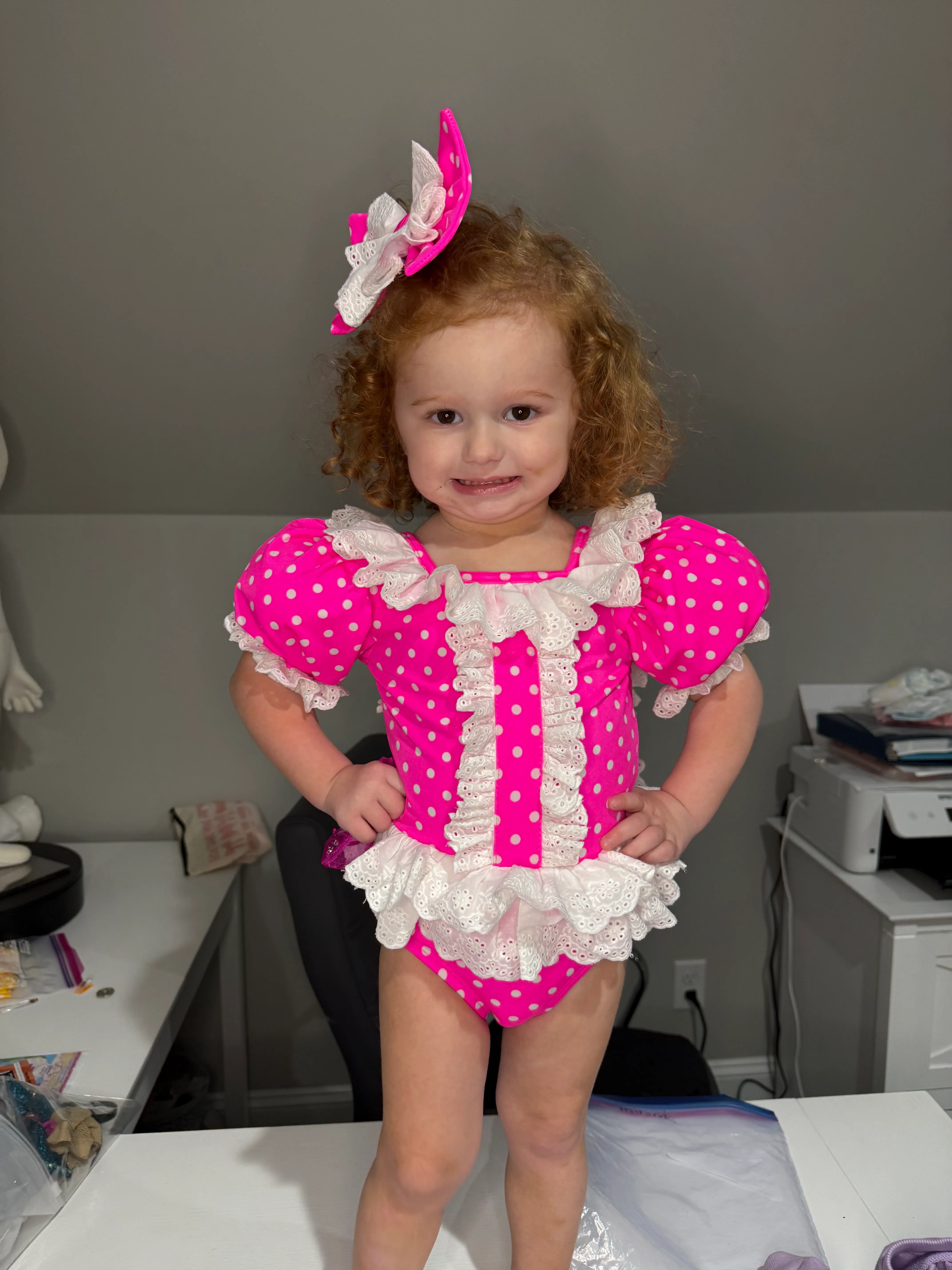 18/3-2/4 Pink Dots Cinderella Fashions Swim