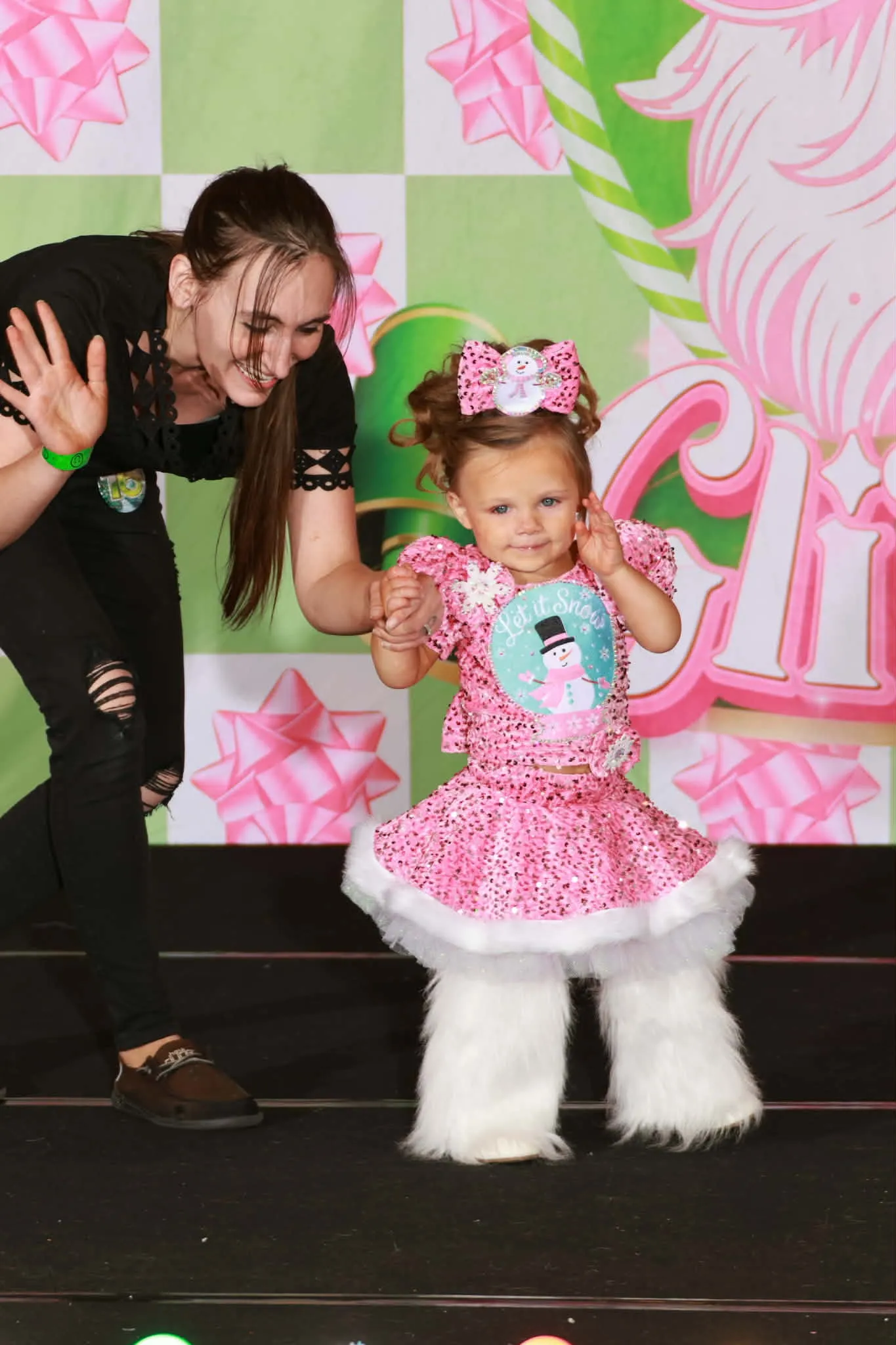 12/2 small 18/3 Pink Let It Snowman OOC- Miranda Jo