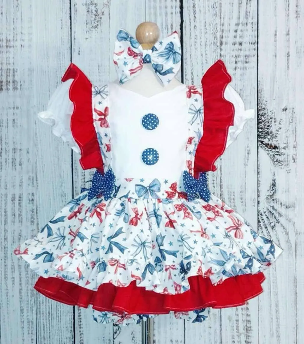 2/4 LeeLee Red, White and Blue Casual-AR