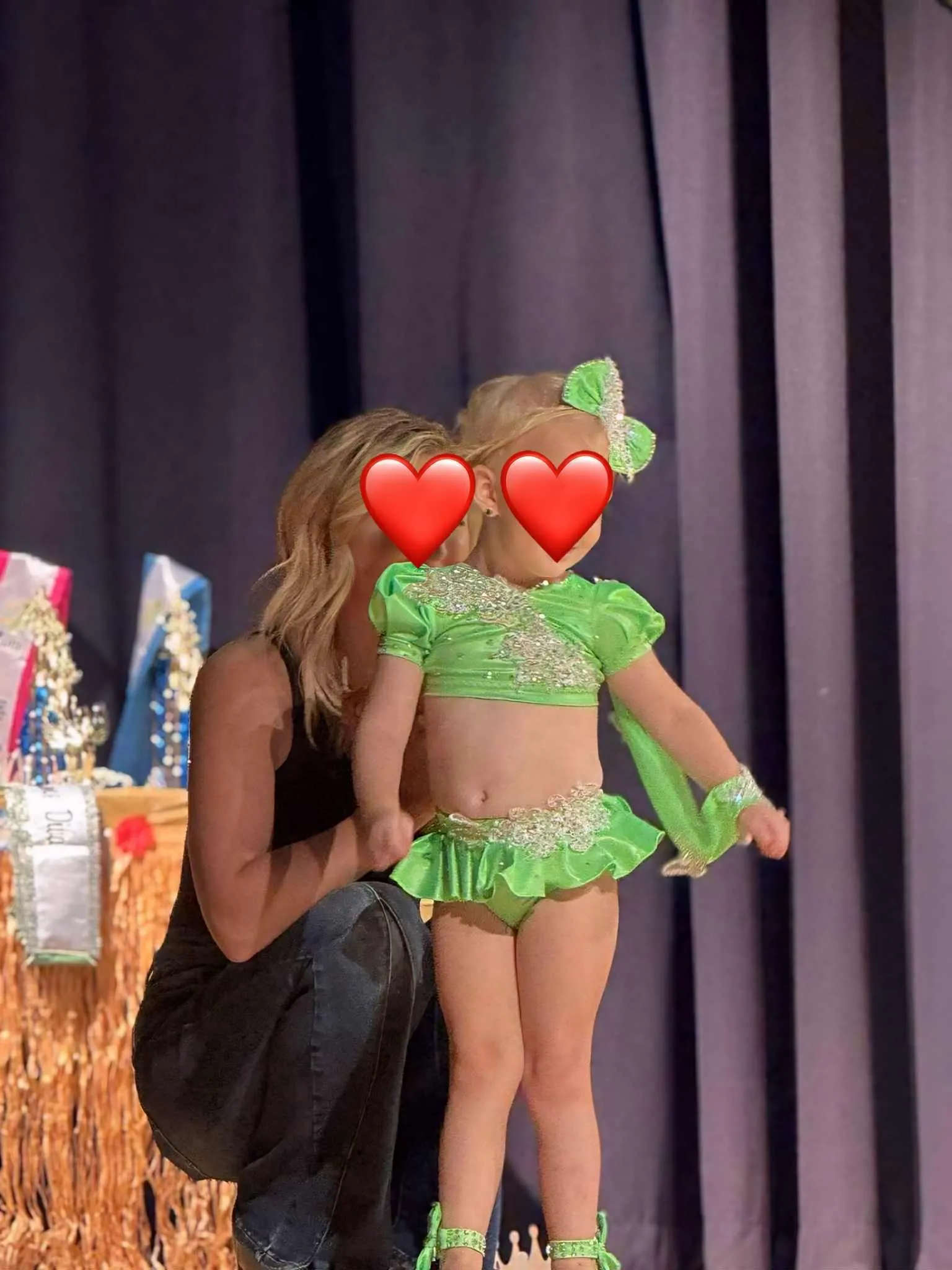 12/2 Green Boo Bear Swim- Miranda Jo