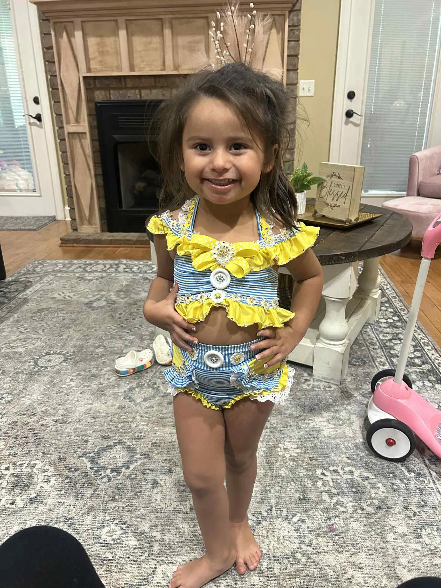 18/3 Blue and Yellow Shuggy Natural Swim