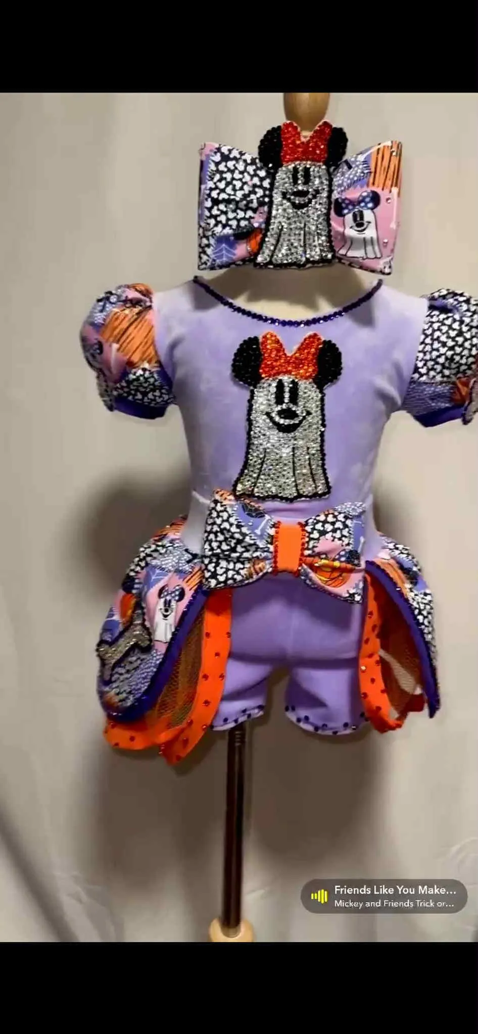 18/3 Mickey Ghost Halloween OOC- Kara Vaughn