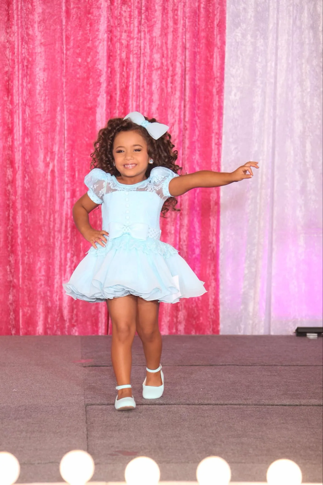 2/4 Baby Blue Natural Toni O Dress