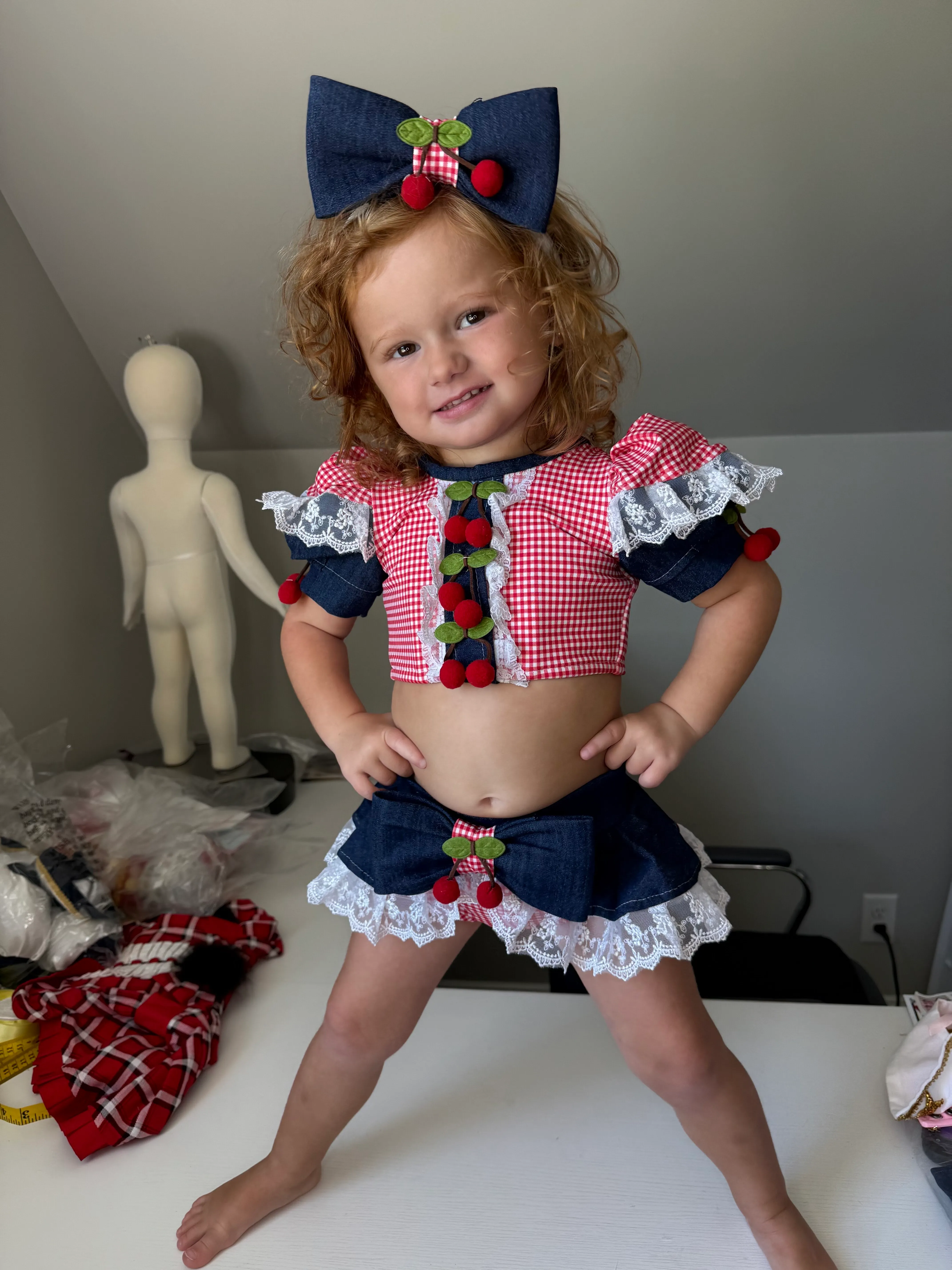 18/3-2/4 Ruby Belle Cherry Denim Swim