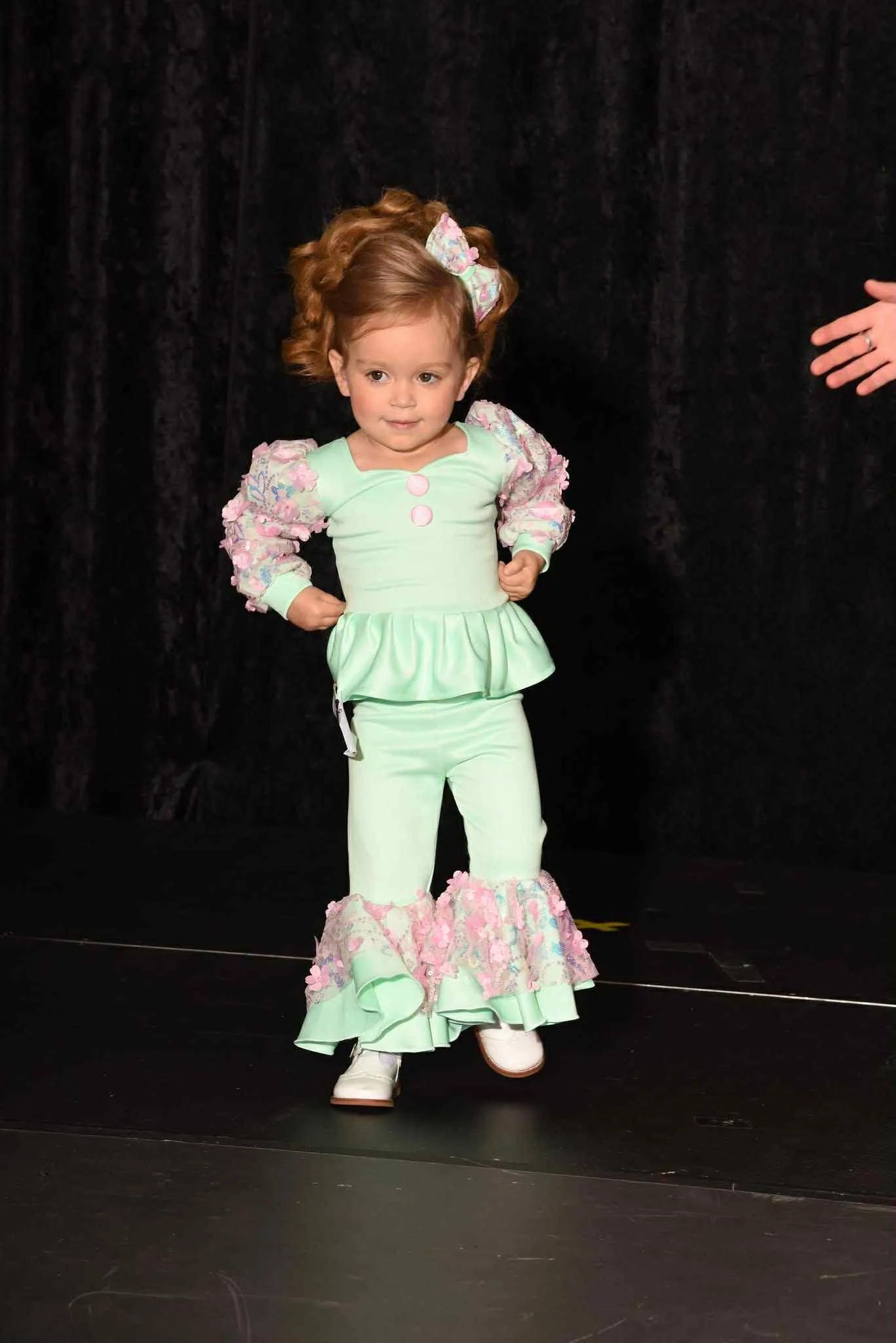 12/2 Boo Bear Mint/Pink Flower Casual- MB