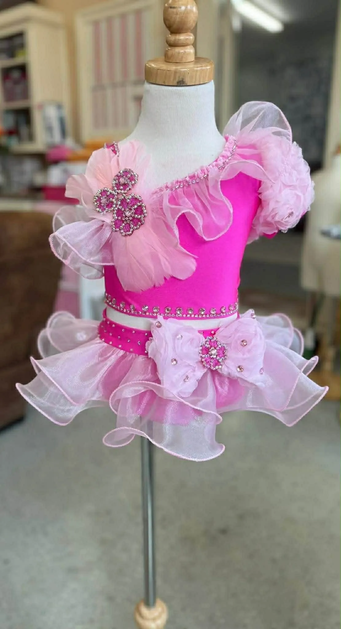 12/2 Pink Flower Melissa Hamilton Swim - Breanna Bell 