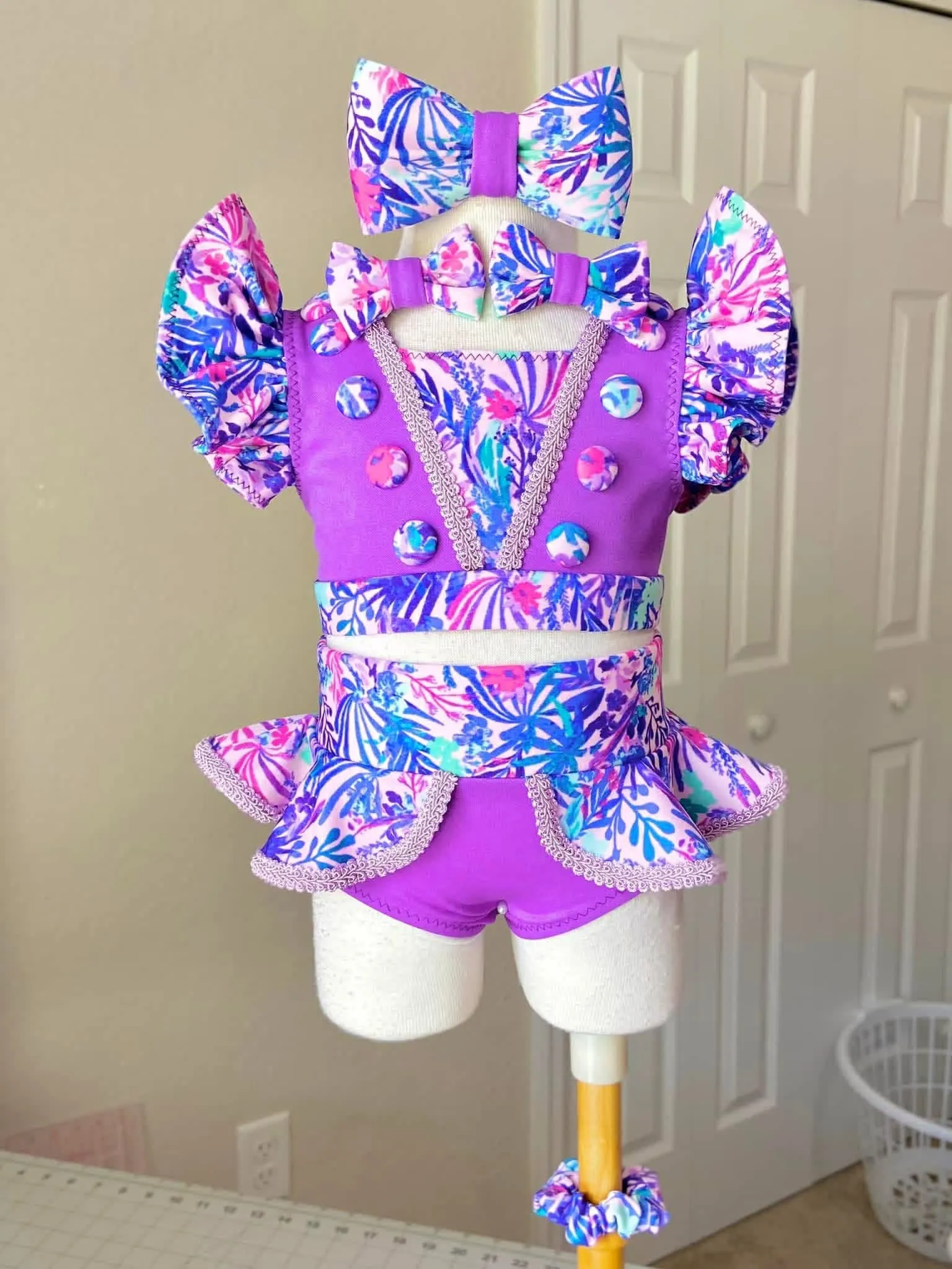 12/2 Purple Lilly Dollhouse Swim - Breanna Bell