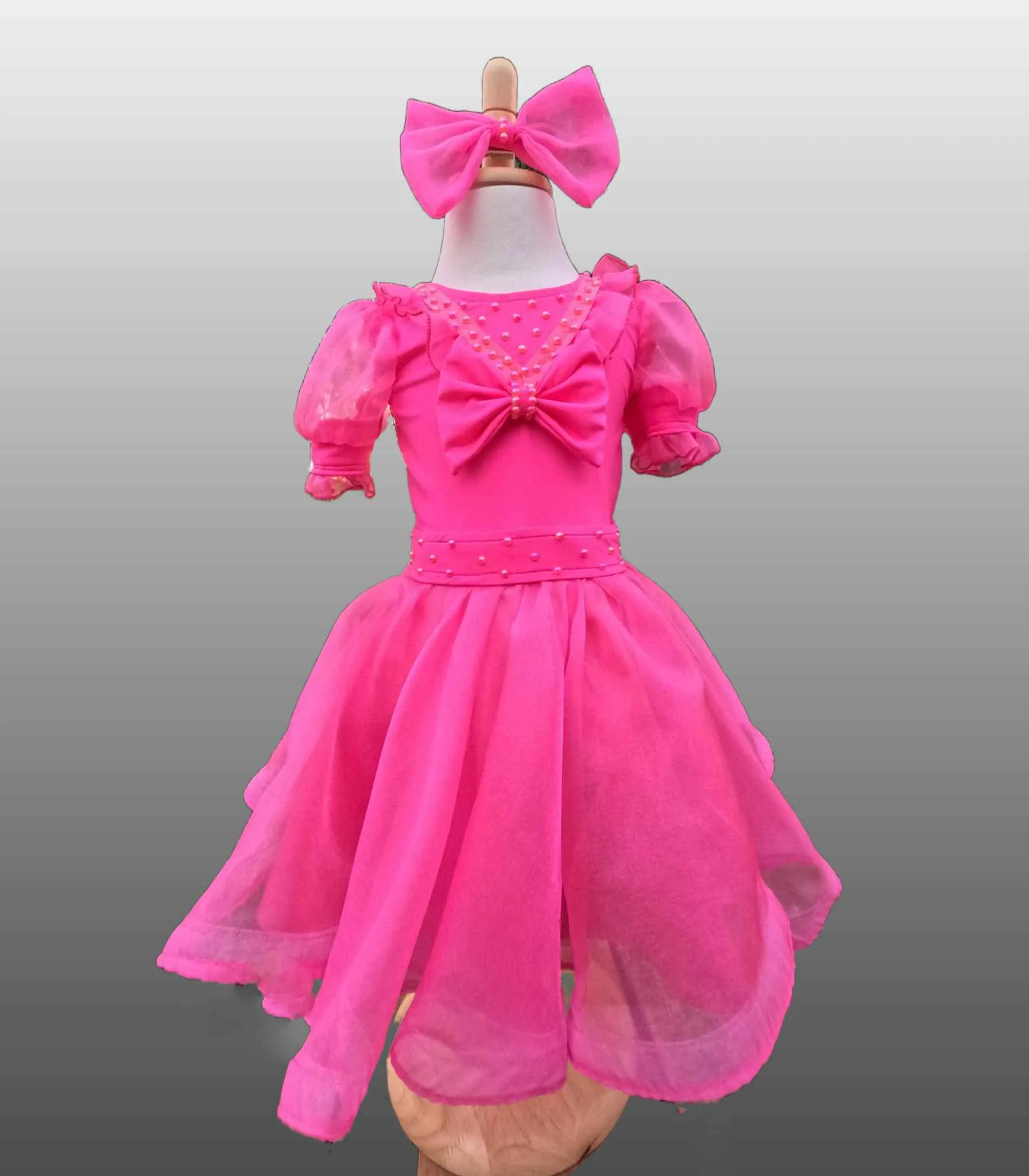 18/3 Hot Pink Rachel Martinez Natural Tea Length -K.B