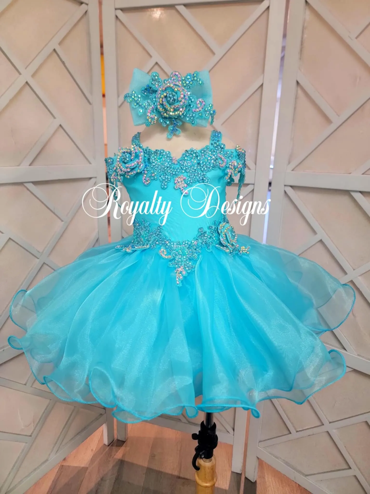 2/4 Cinderella Blue Royalty Designs Semi Glitz
