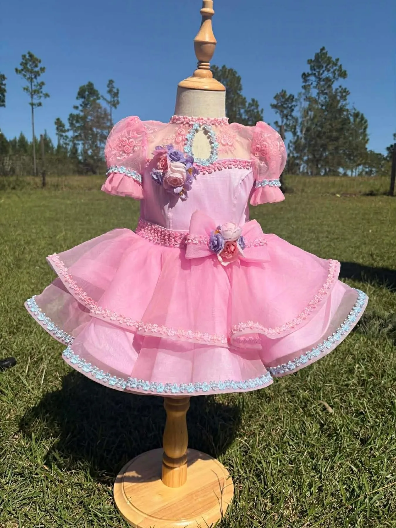 12/2 Ruby Belle Bubblegum Pink Floral Natural - Skye Moylan 