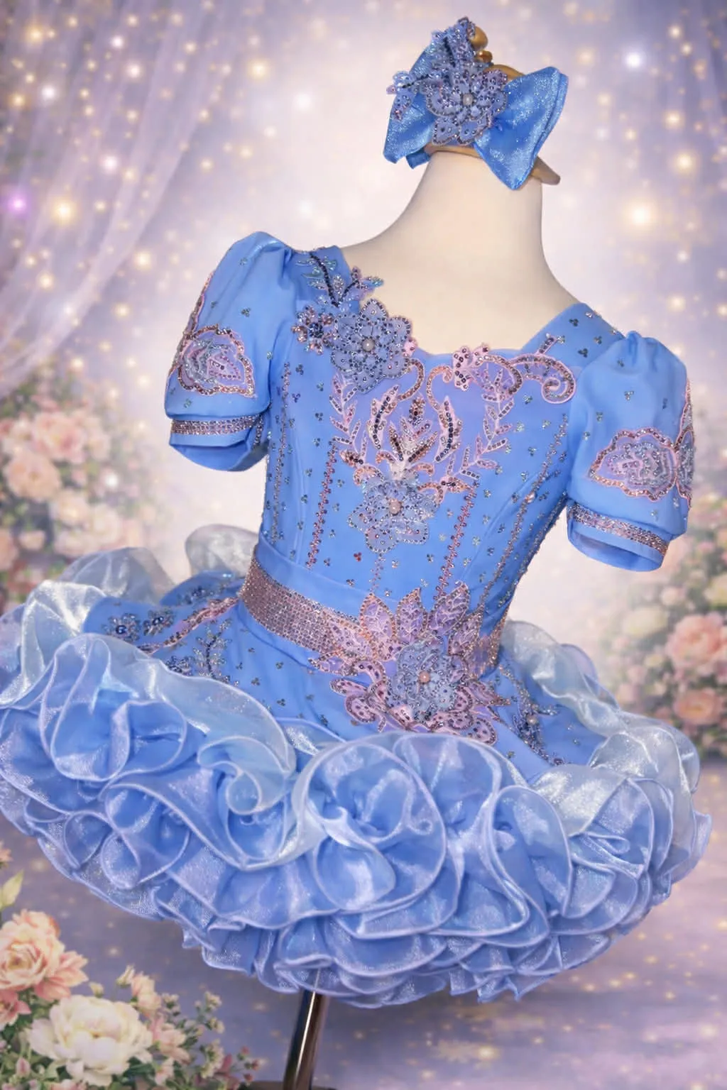 2/4-3/5 Periwinkle Devon Glitz Dress- Wendy Morel