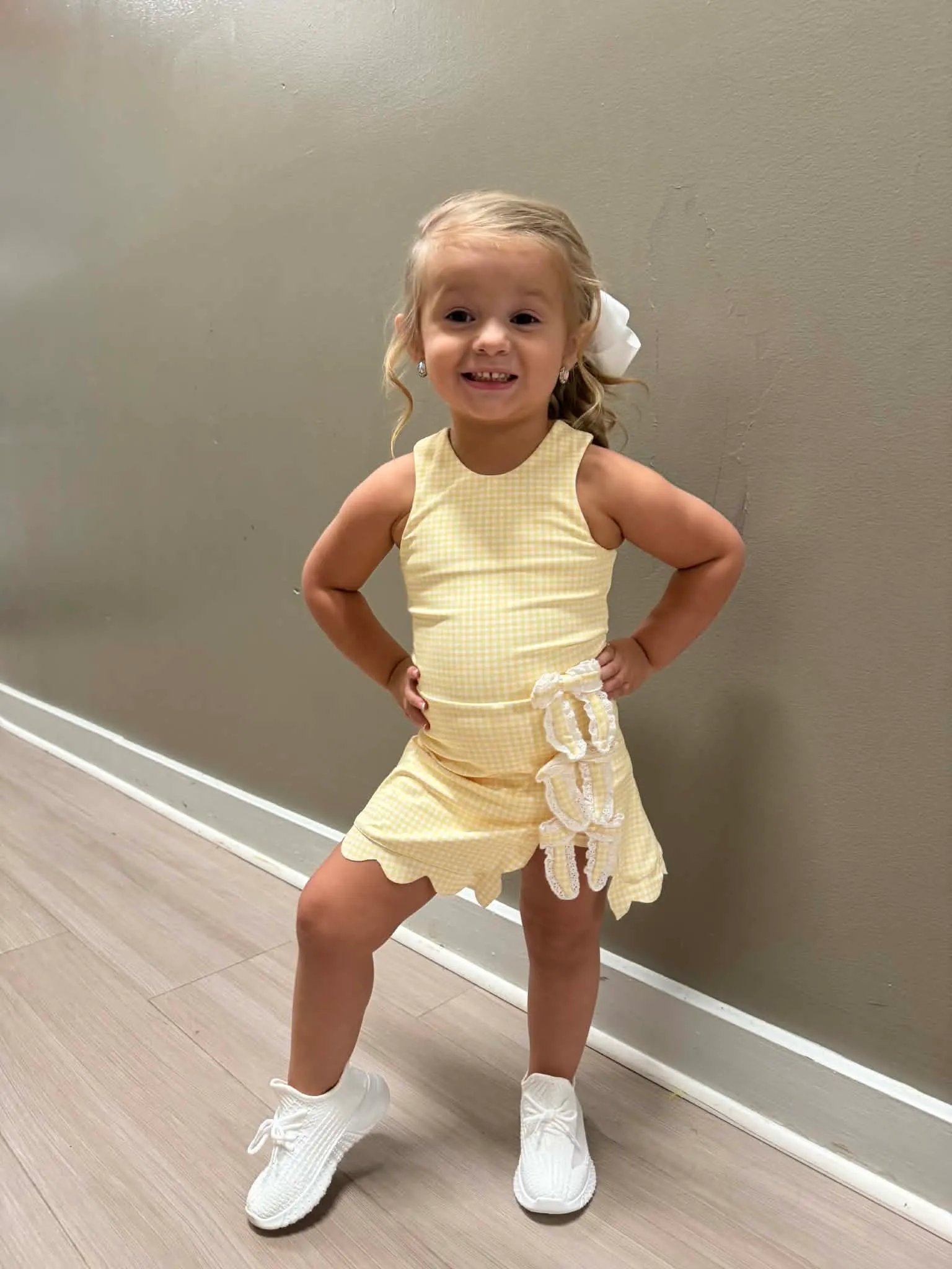 4/5 Yellow Gingham Casual Wear- Katie Clodfelter