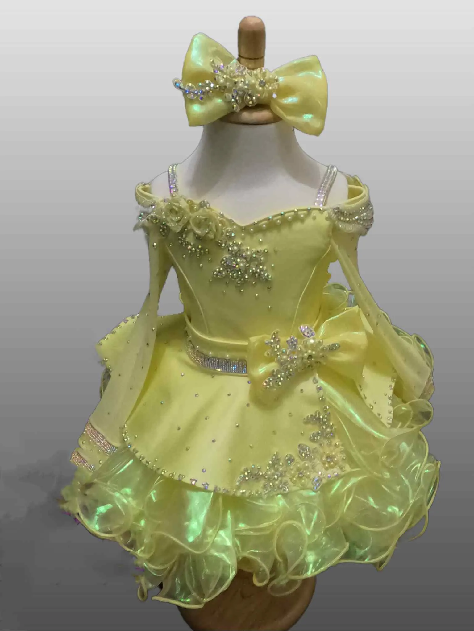 18/3 Yellow Glitz Dress- K.B