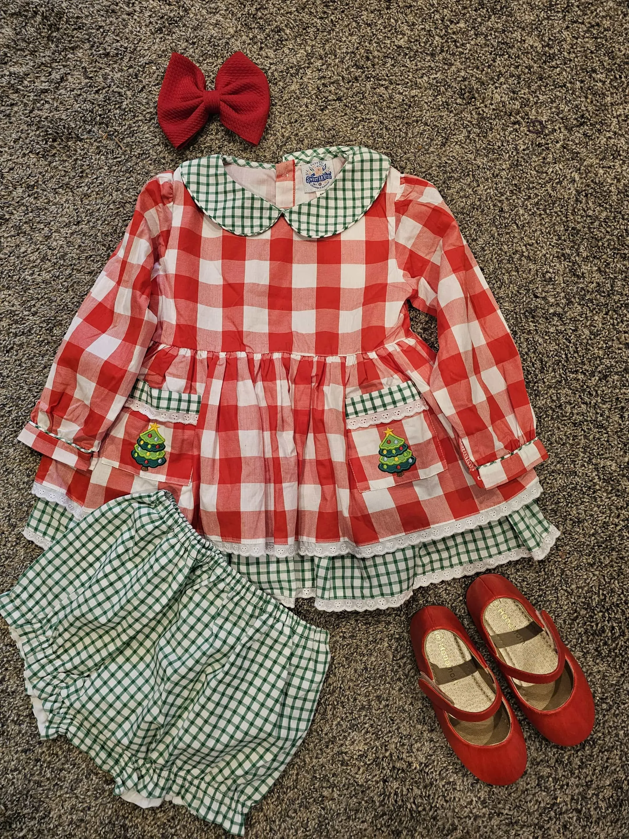 4t Red/White Plaid Christmas Casual- Jennifer Smith