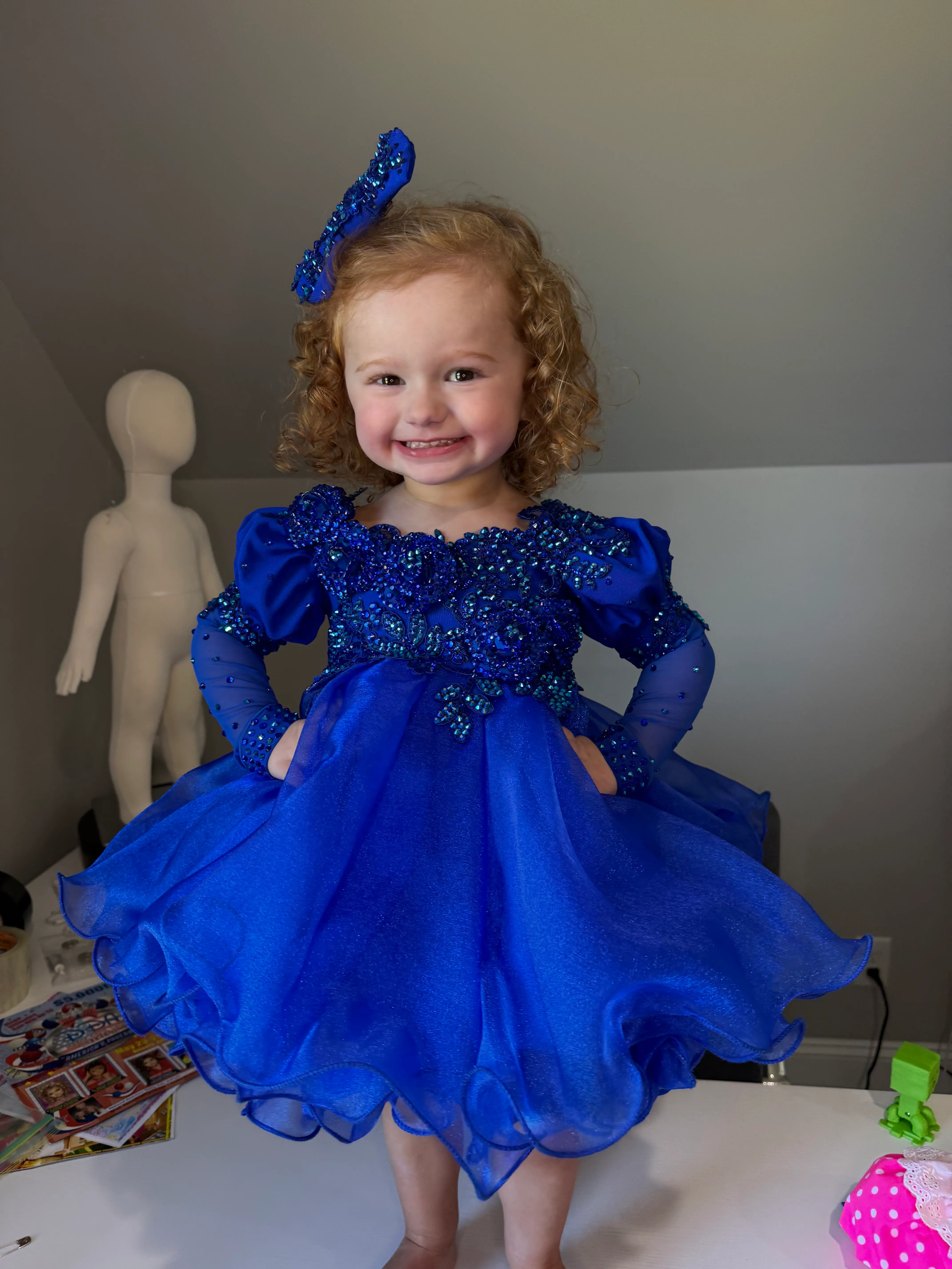 18/3 Royal Blue Glitzy Belle Dress