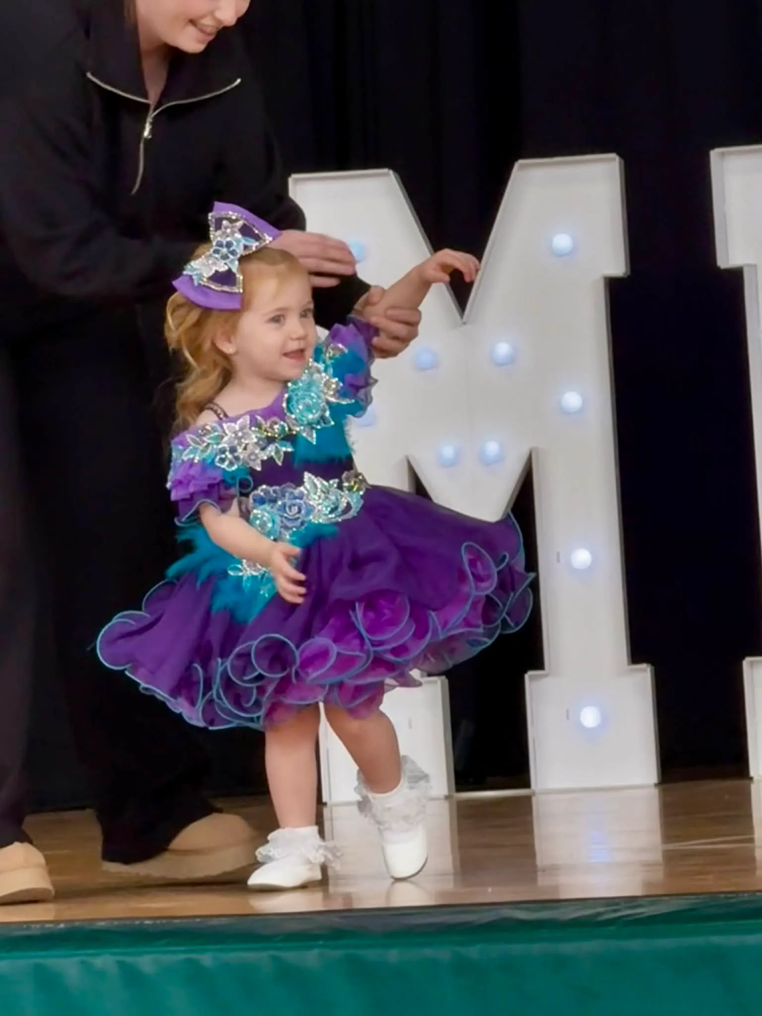 18/3 Purple and Blue Feather Gemics- Gracee Morris