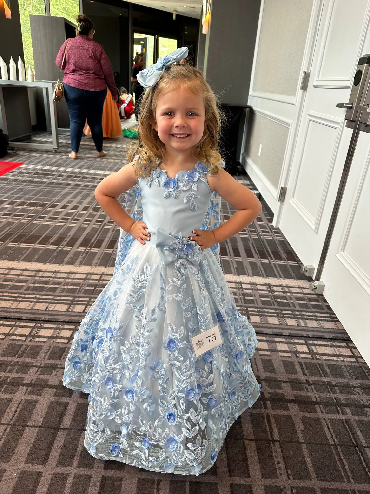 2/4 Baby Blue Bonnie Fuller Gown- Kara Vaughn