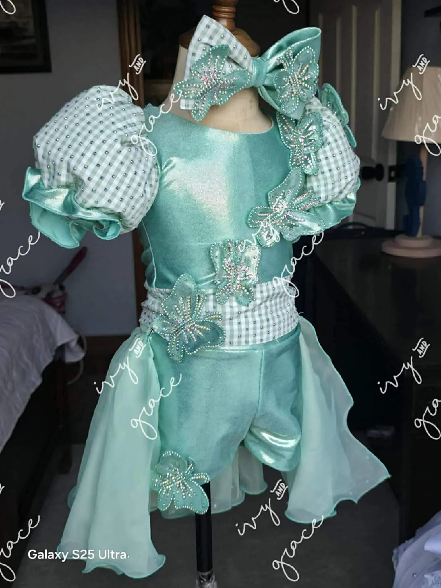 12/2 Teal Butterflies Fun Fashion - Jaleesa Ann 