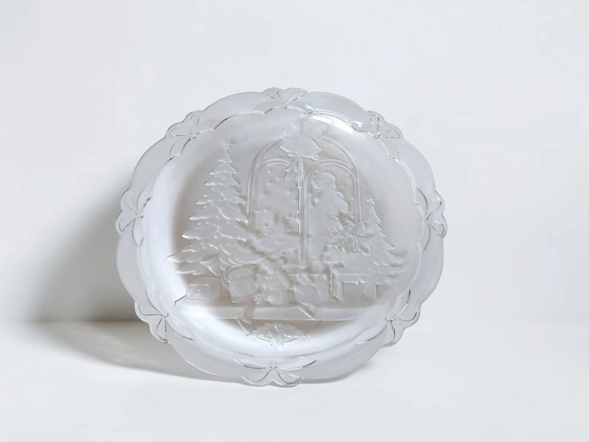 Christmas Glass Platter
