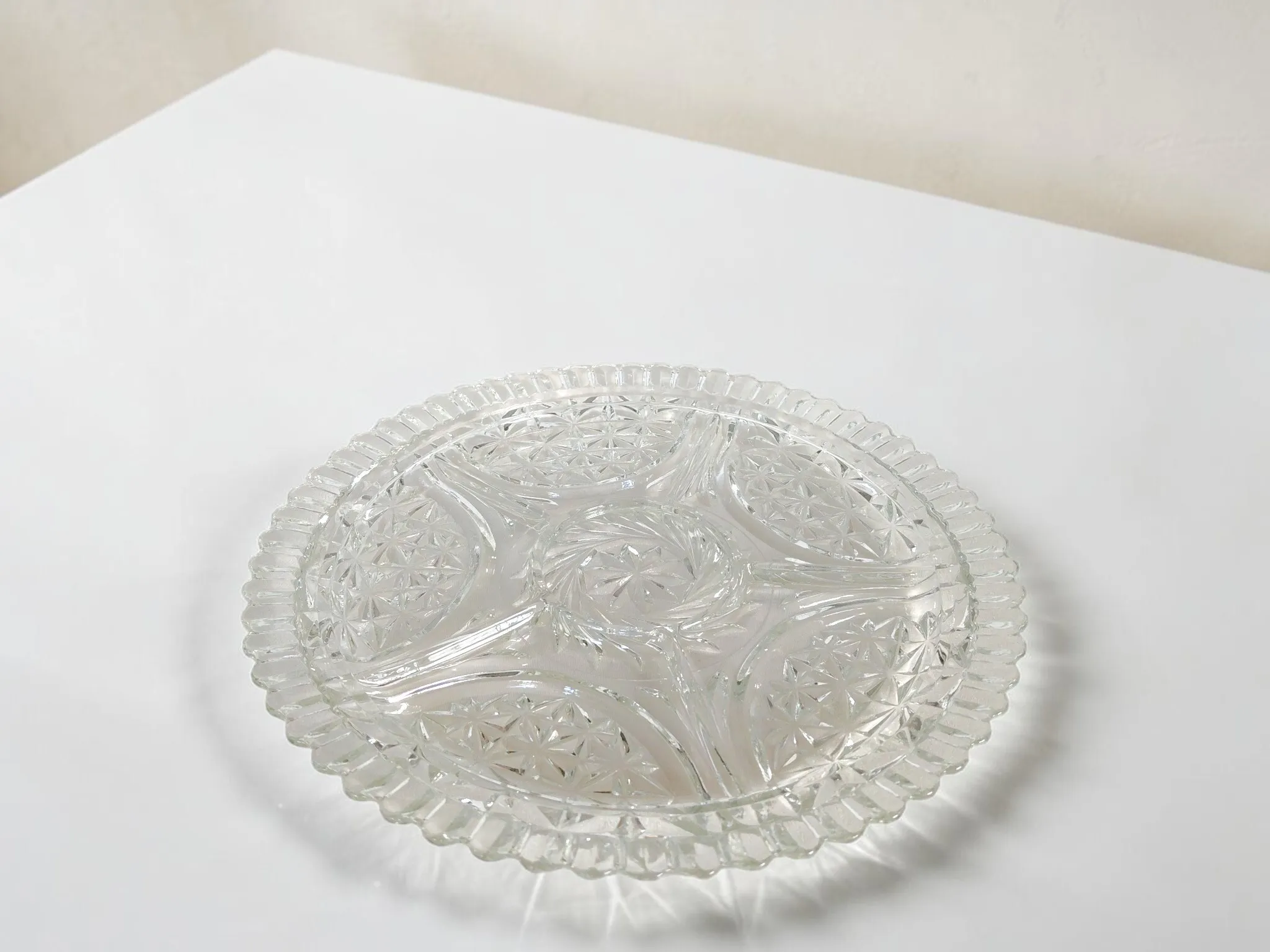 Glass & Crystal Divided Serving Dish