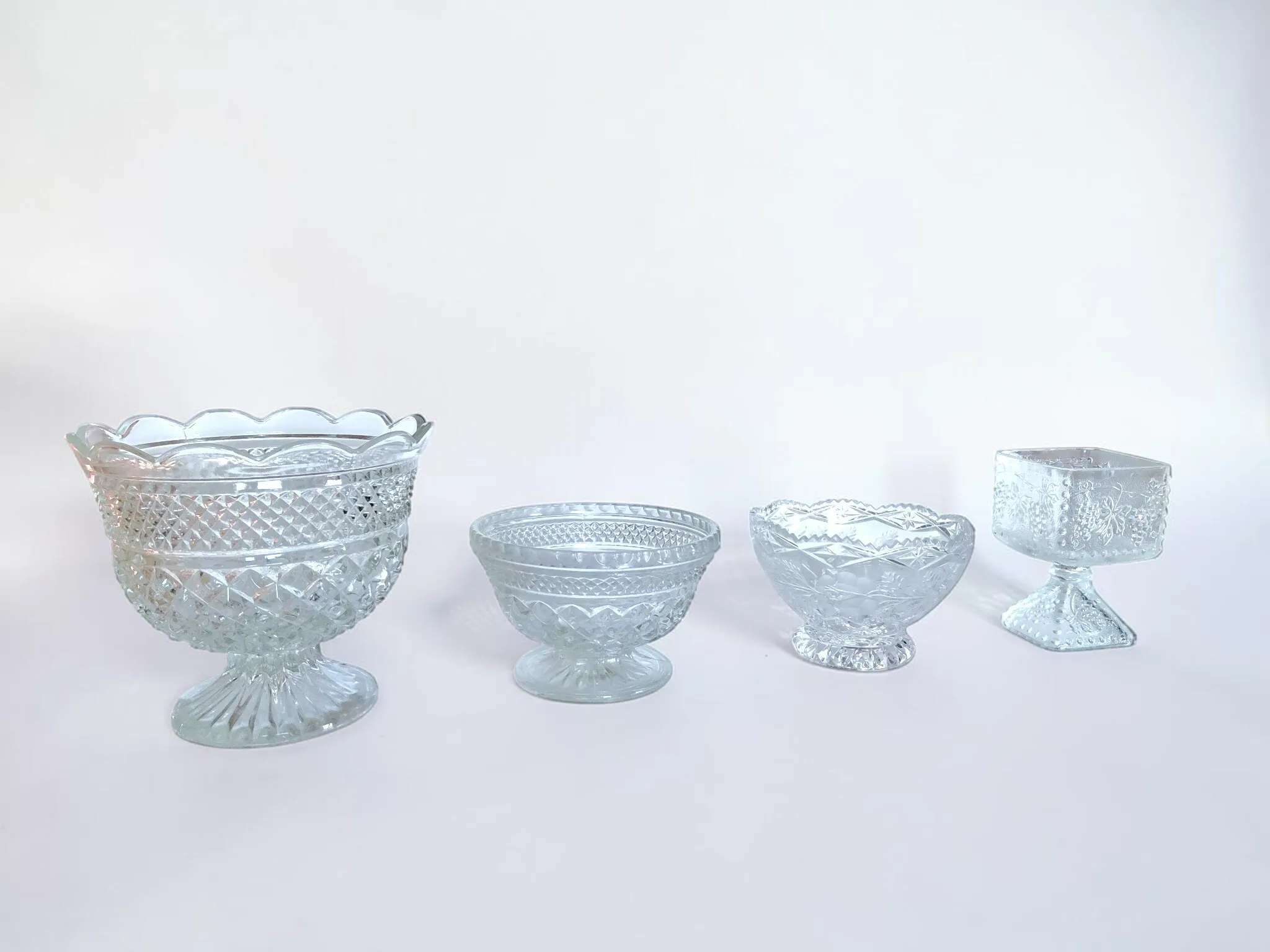 Clear Glass Compotes
