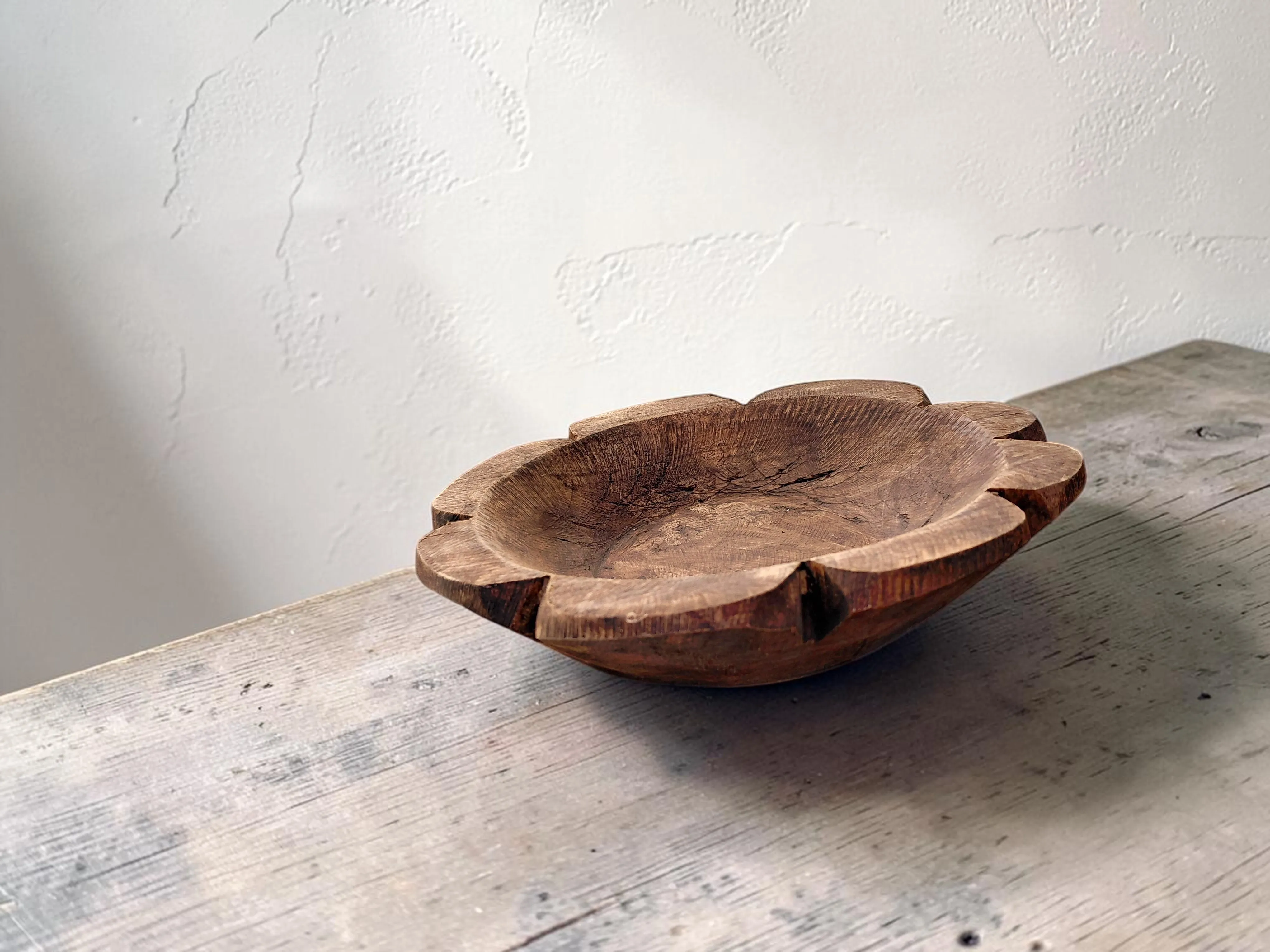 Mango Wood Flower Display Bowls