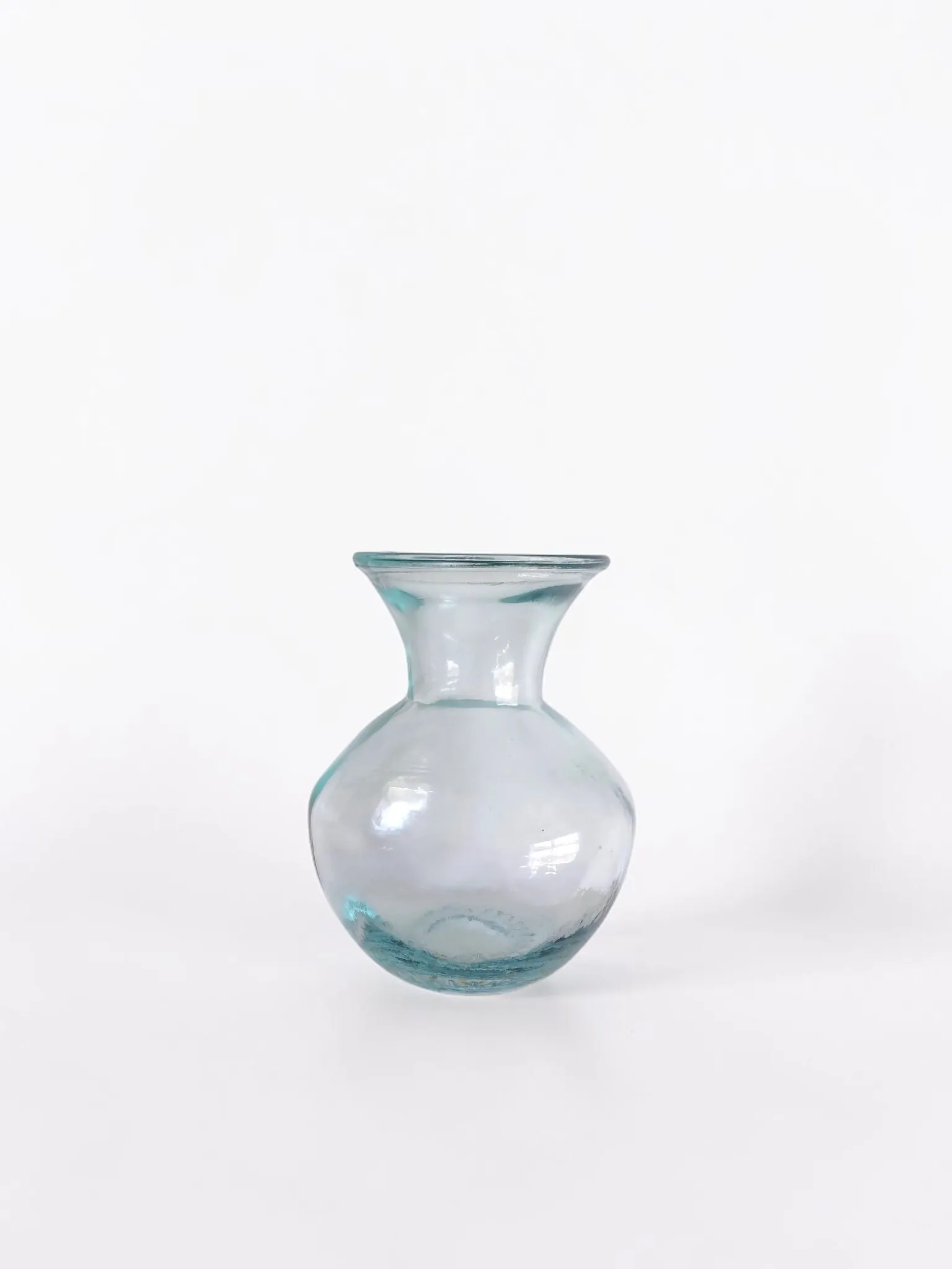 Light Aqua Recycled Glass Vase