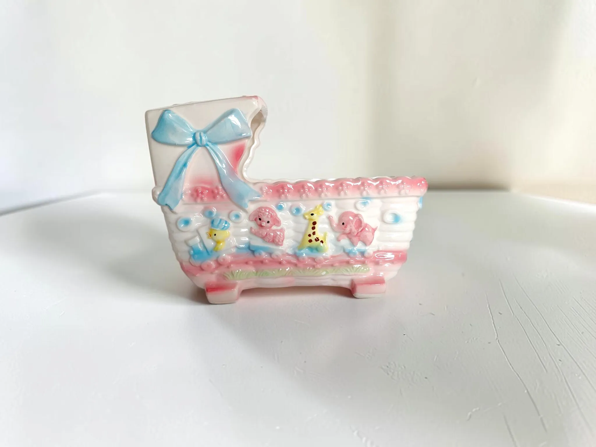Ceramic Baby Cradle Planter