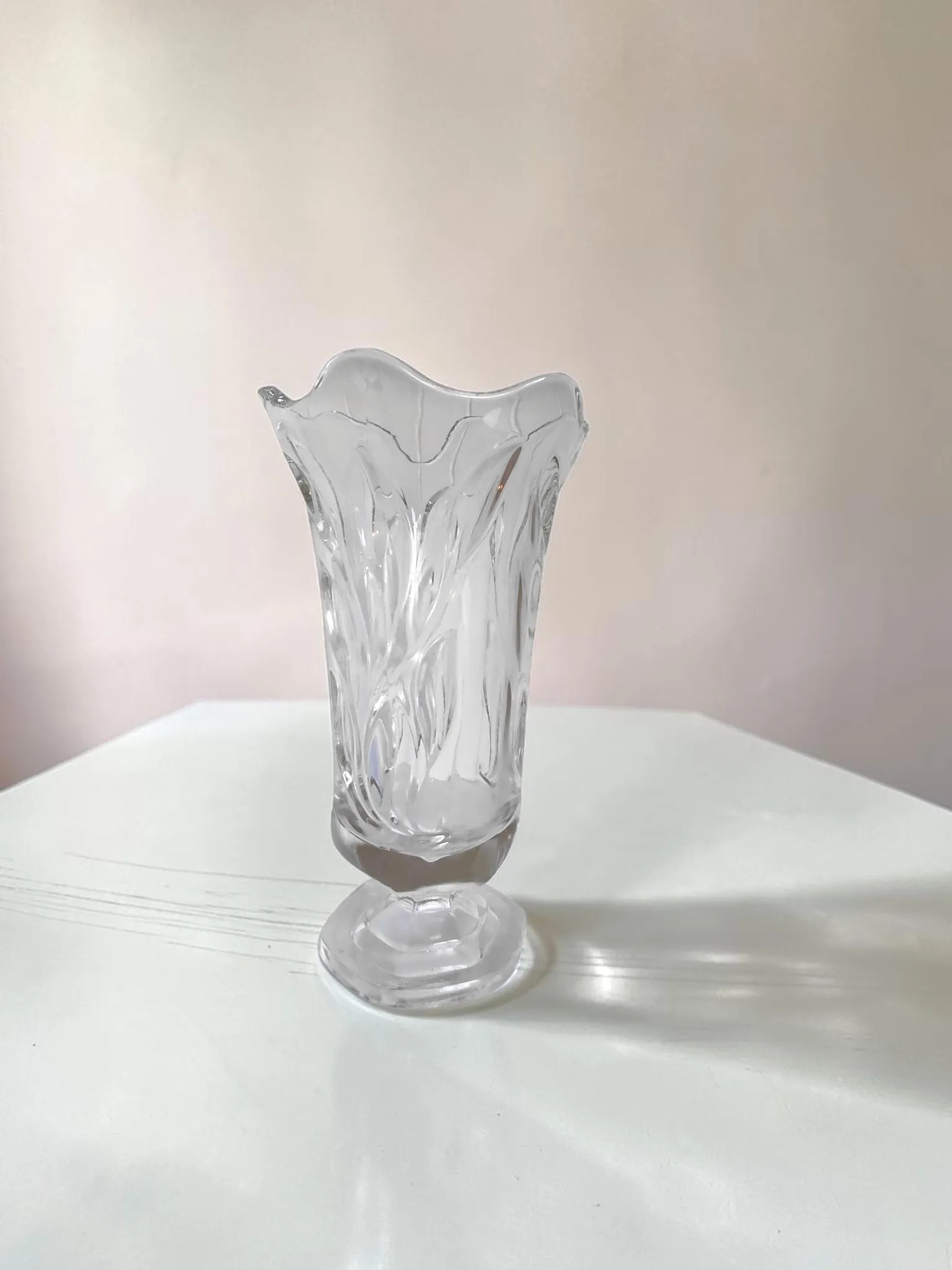 Large Clear Glass Vases