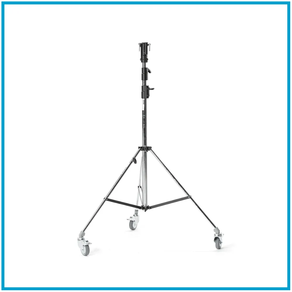Lichtstativ Broncolor Kombi mit Rollen 225cm, Chrom
