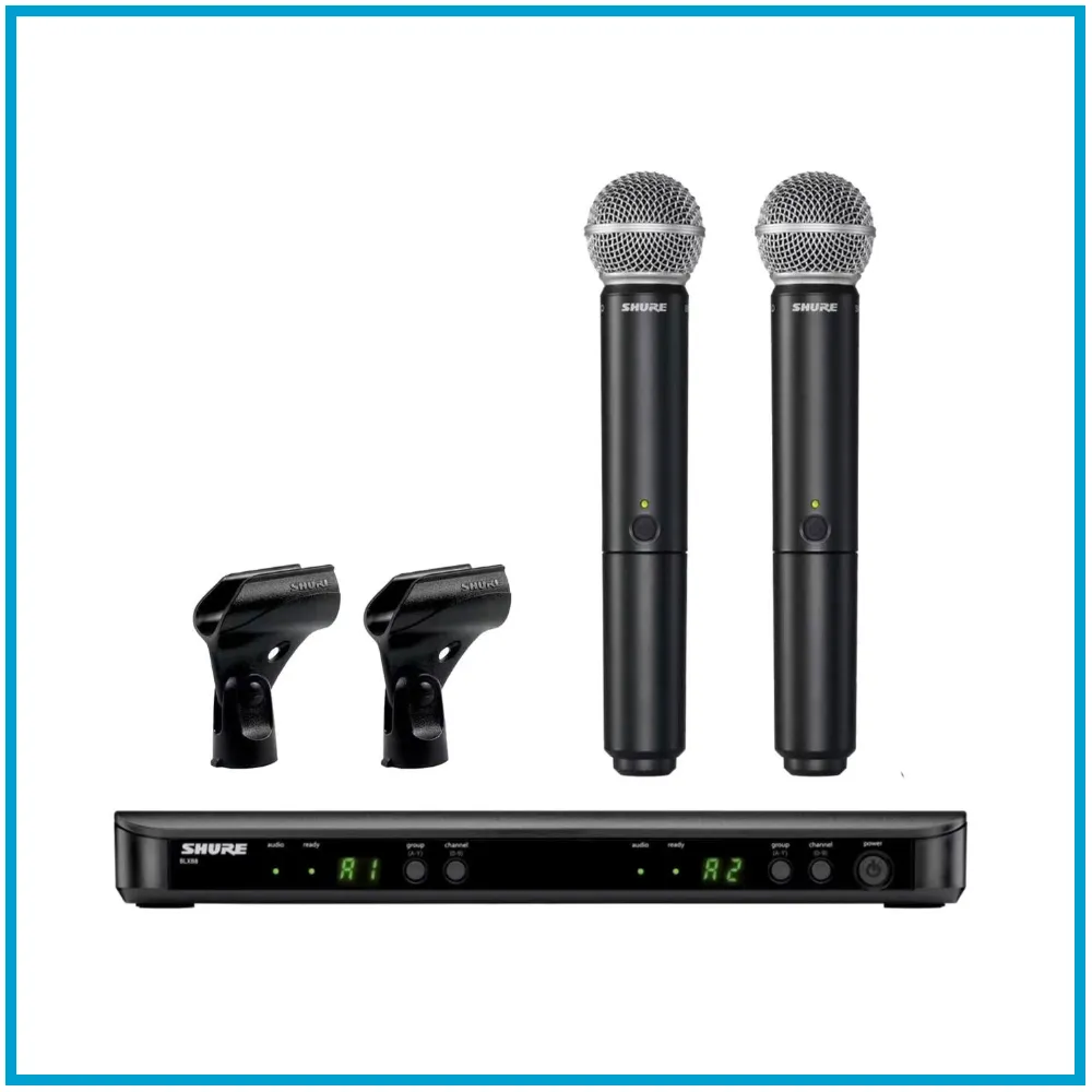 Hand-Funkmikrofon System Shure BLX288/PG58