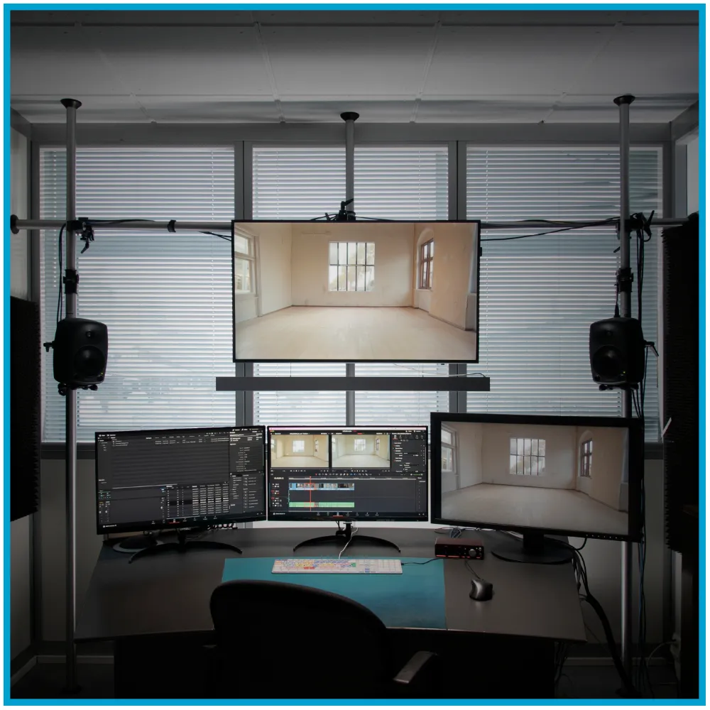 Schnittraum 1, 4K Monitoring