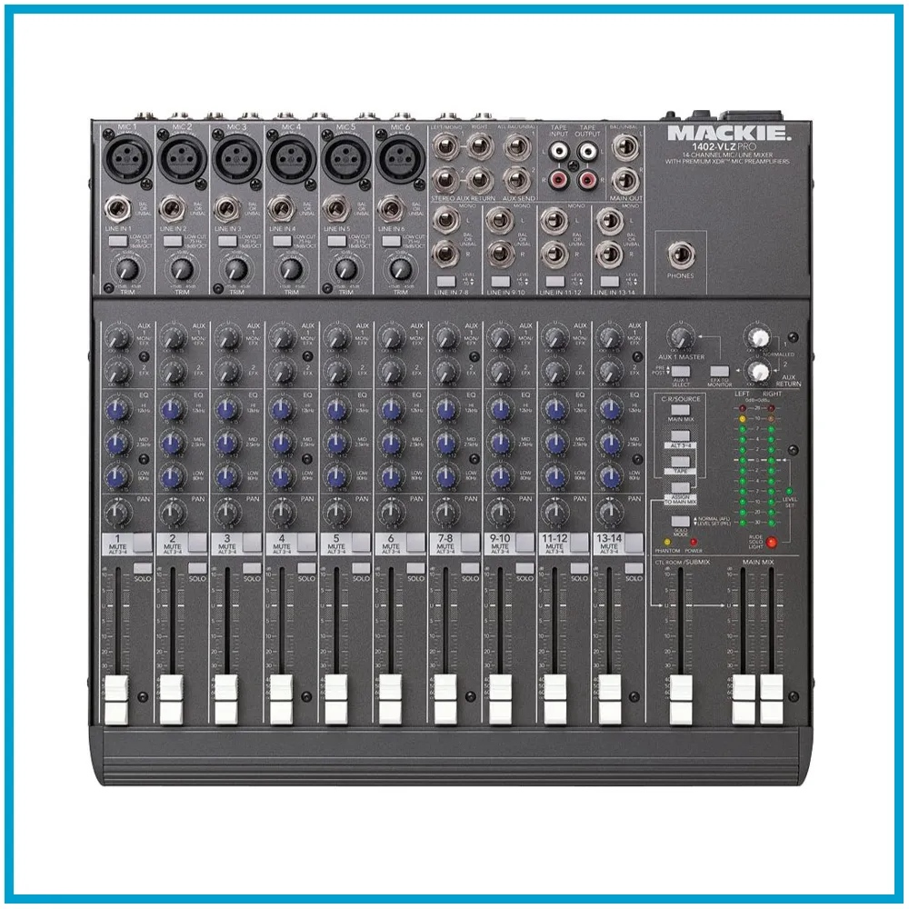 Audio-Mischpult Mackie 1402-VLZ Pro 14-Kanäle