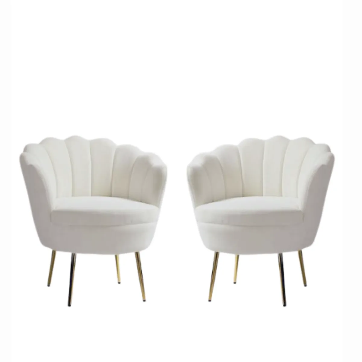 Ivory Velvet Chair
