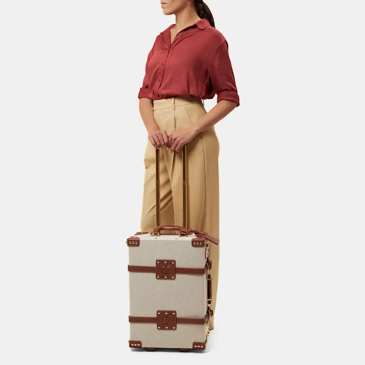 Medium Vintage Travel Luggage