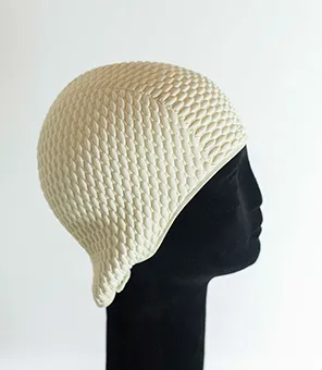 Retro White Swimming Cap