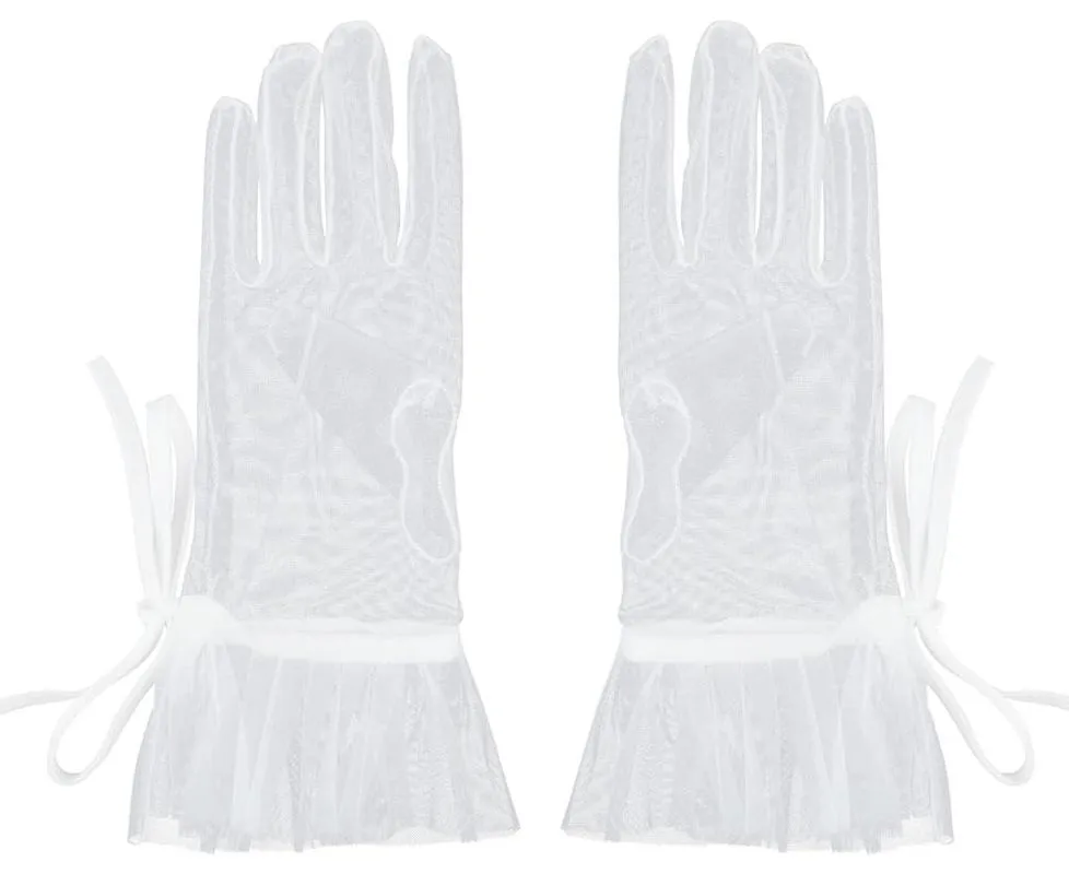 Sheer White Gloves 
