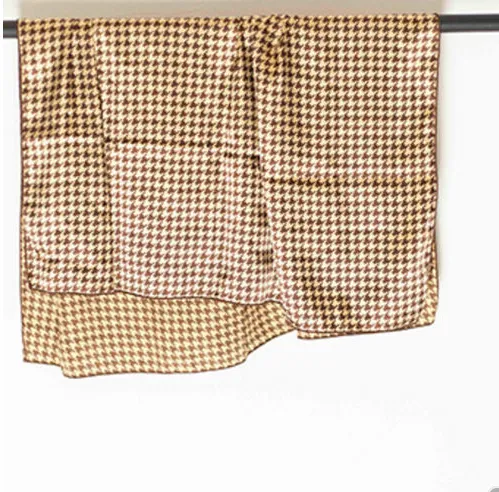 Chequered Silk Scarf