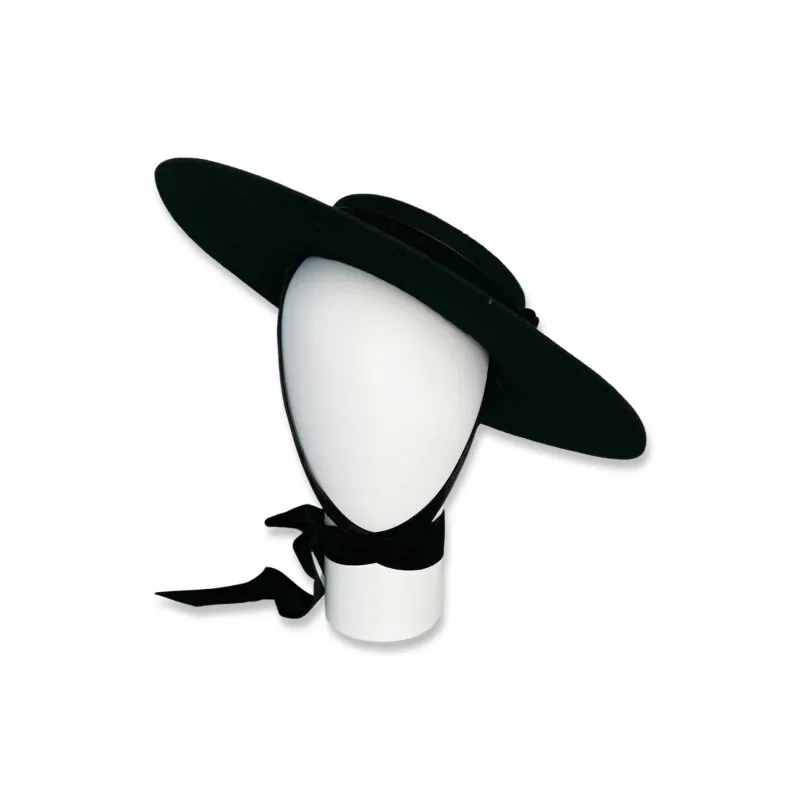 Rose Cherie Paris Black Couture Hat 