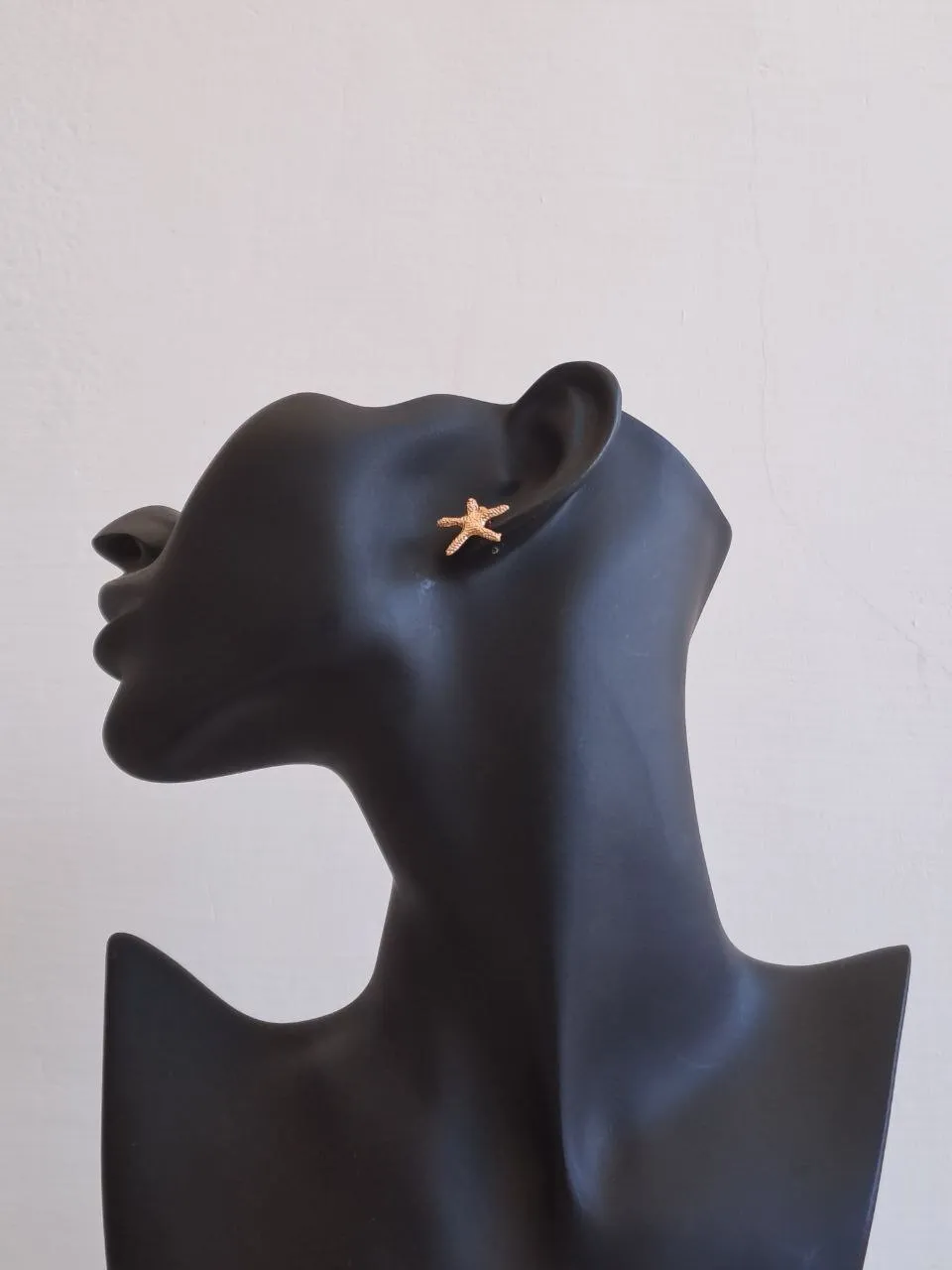 Gold Starfish Stud Earrings