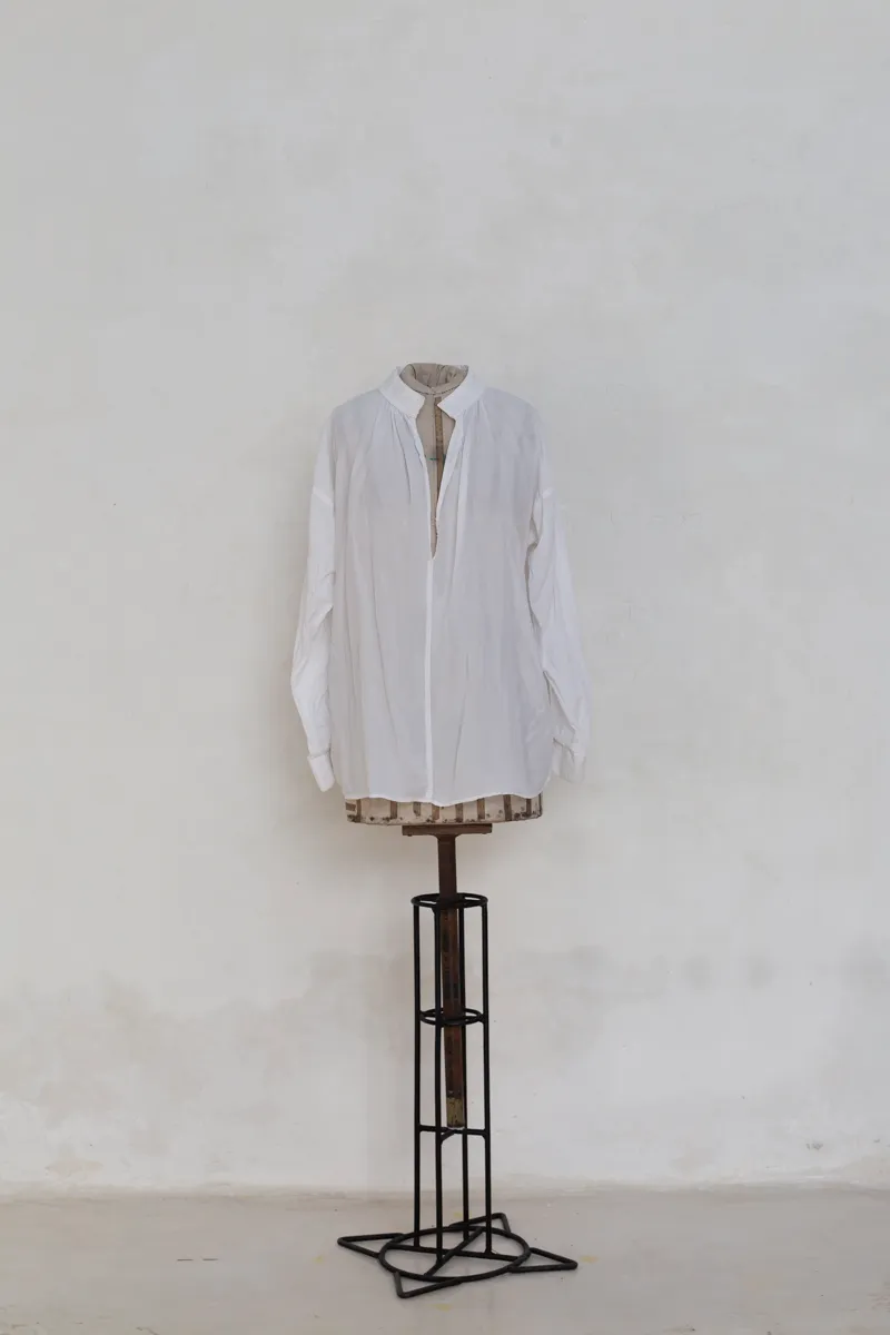 White Clergy Collar Shirt