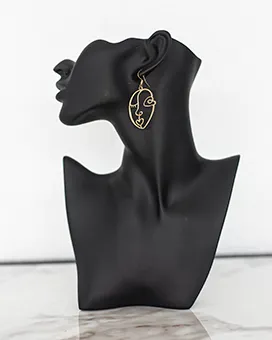 Modern "Face" Design Earrings