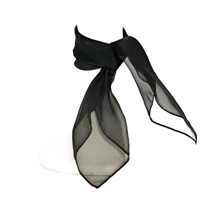 Sheer Black Scarf