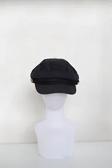 Black News Boy Cap 