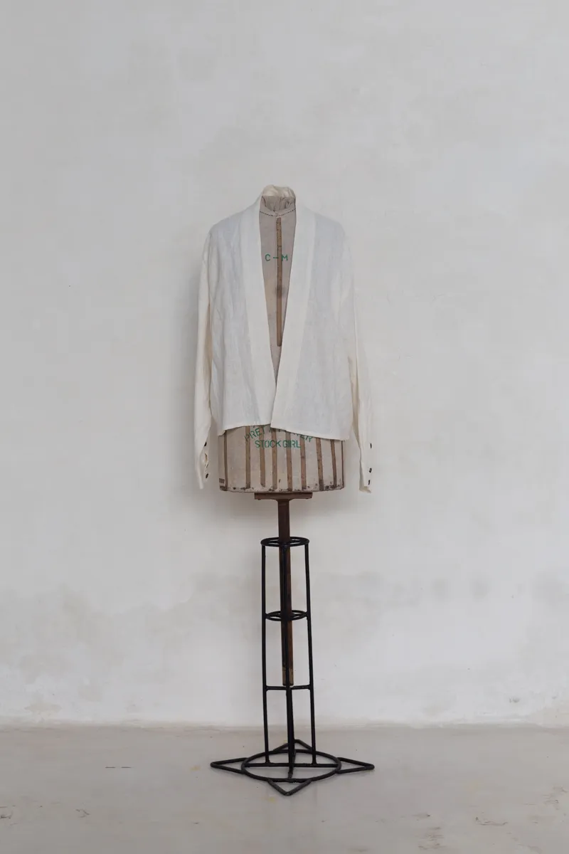 White Linen Kimono Jacket