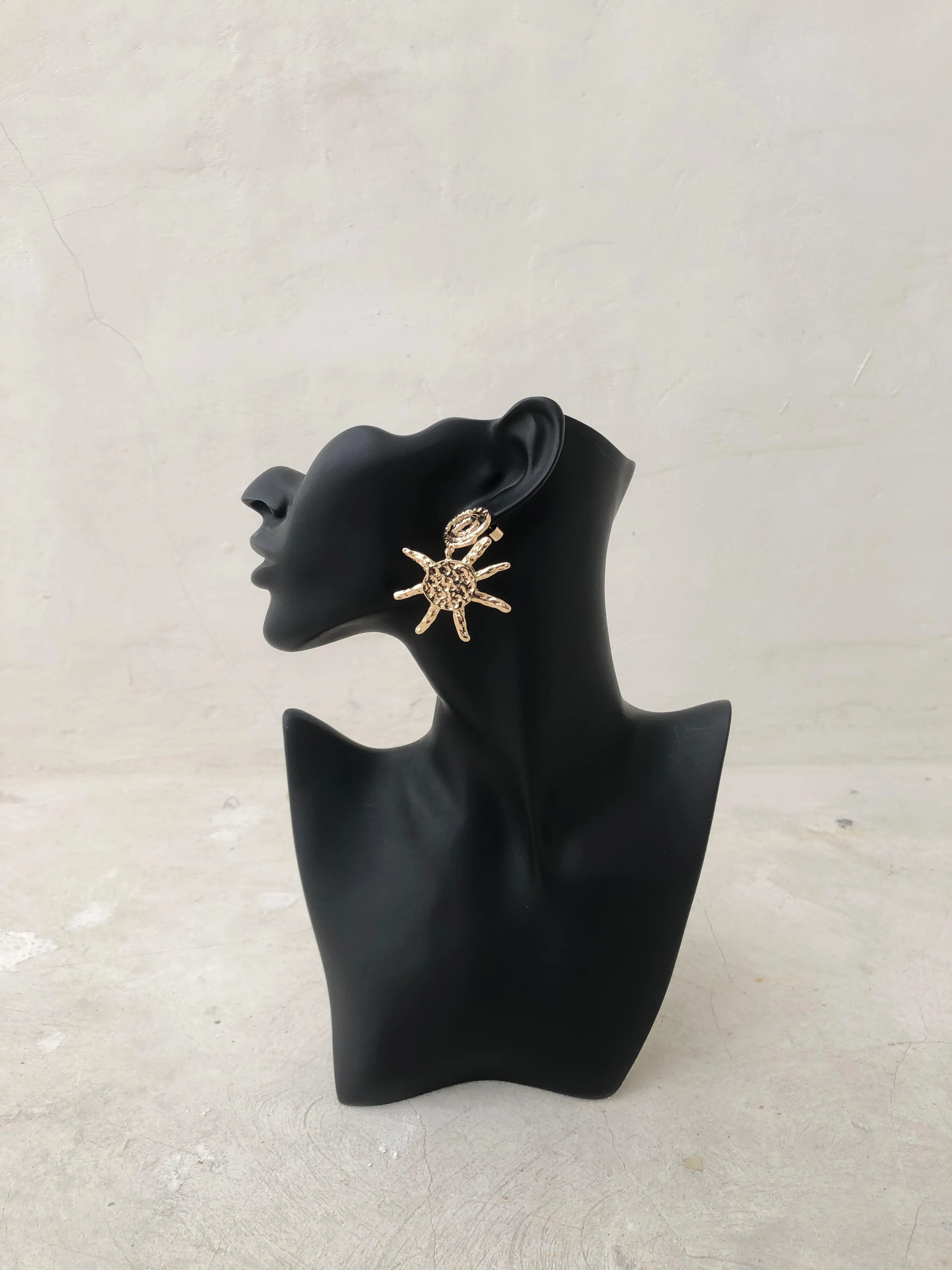 Gold Sun Earrings