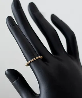 Small Gold Ring with Gems