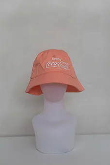 Peach "Coca- Cola" Bucket Hat