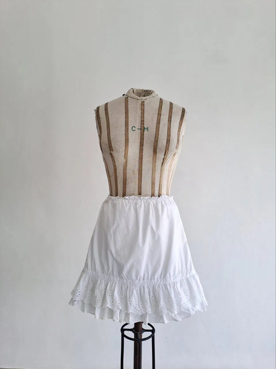 White Mini Trumpet Skirt
