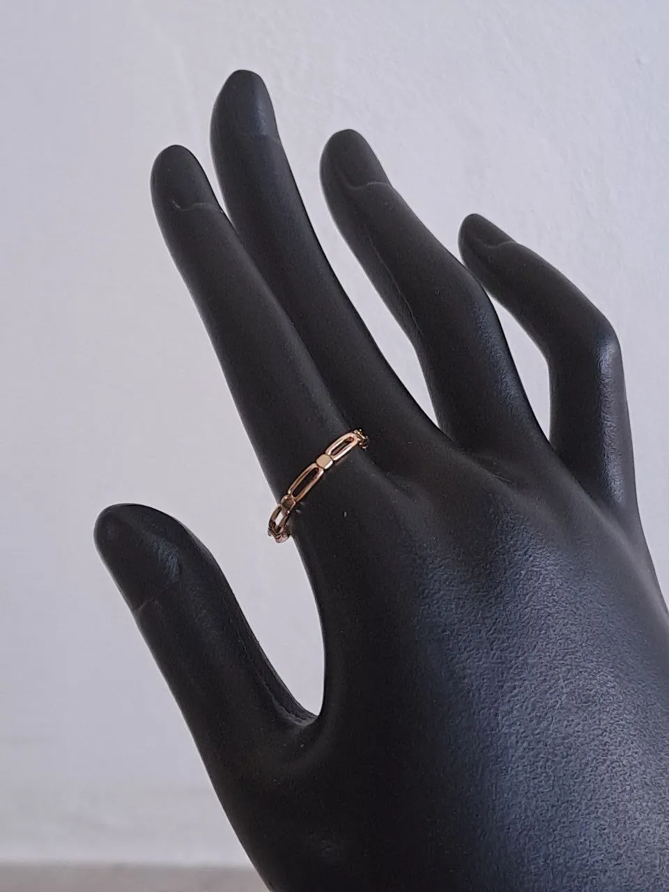 Rose Gold Chain Shape Ring